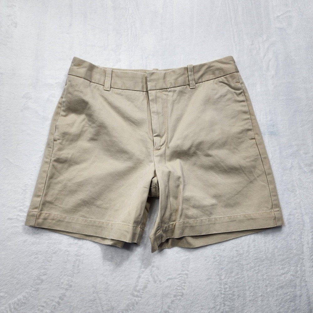 Vintage Gap Shorts Womens 10 Beige Khaki Twill Chino High Rise Casual Preppy Y2K